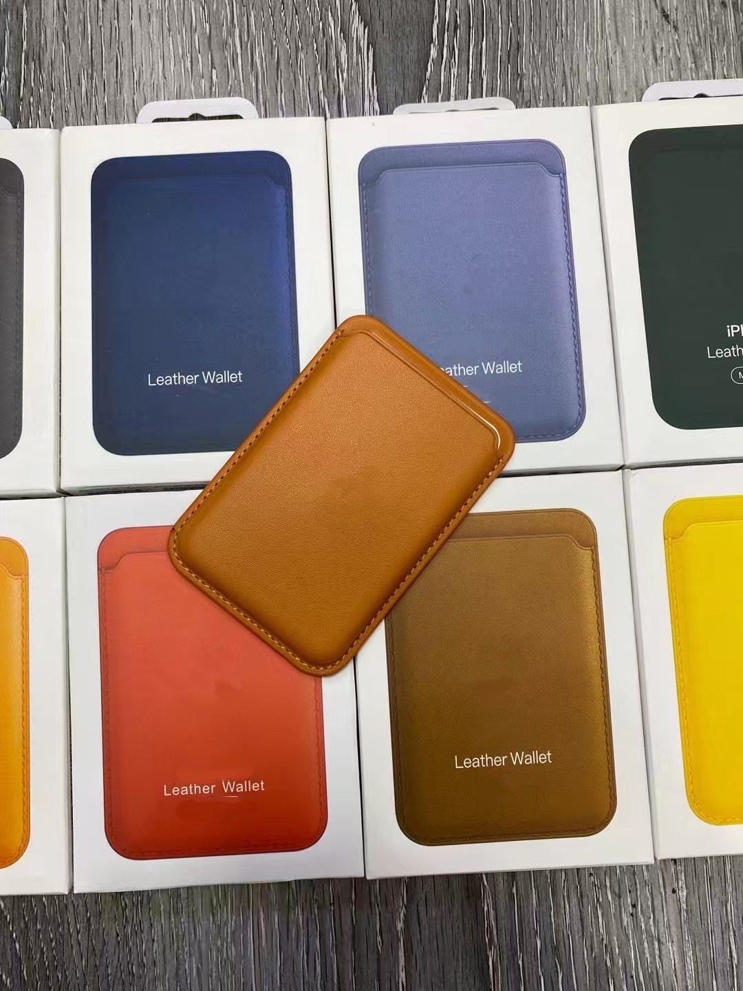 Leather Wallet Card Holder Phone Cover - Étui portefeuille en cuir pour cartes,