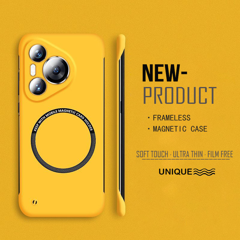 Ultra Thin Frameless Phone Cover - Coque de téléphone magnétique sans cadre,