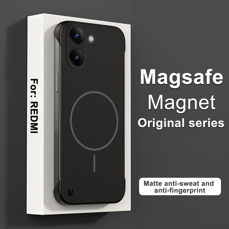 Ultra Thin Frameless Phone Cover - Coque de téléphone magnétique sans cadre