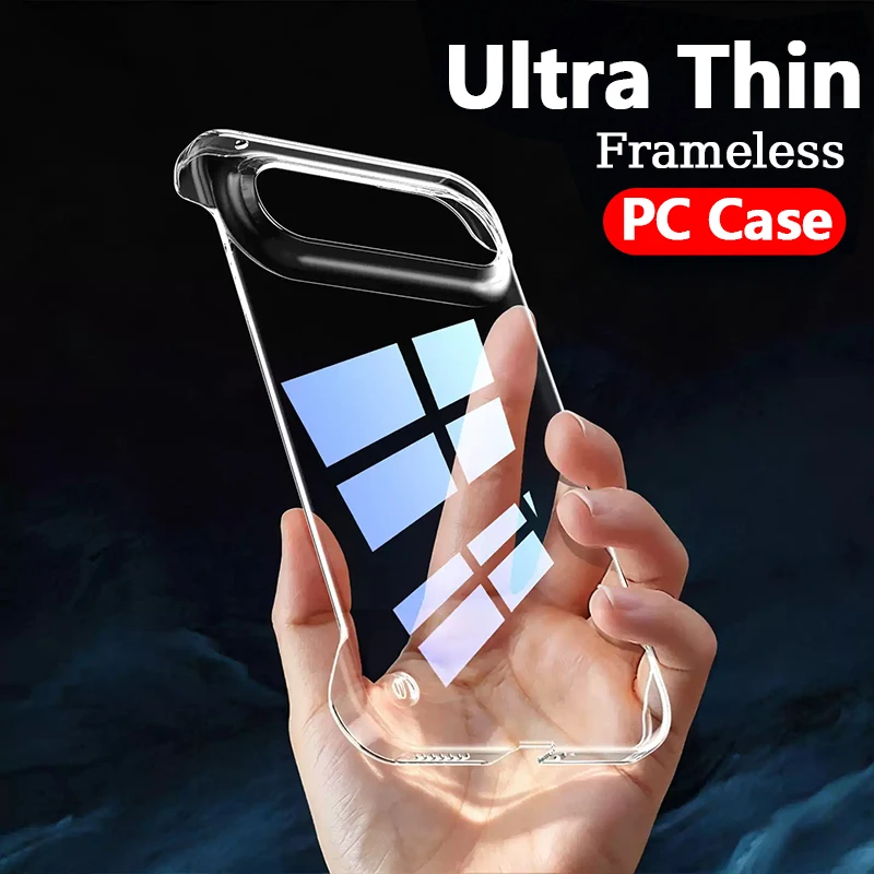 Ultra Thin Frameless Phone Cover - Coque de téléphone ultra-fine et transparente,