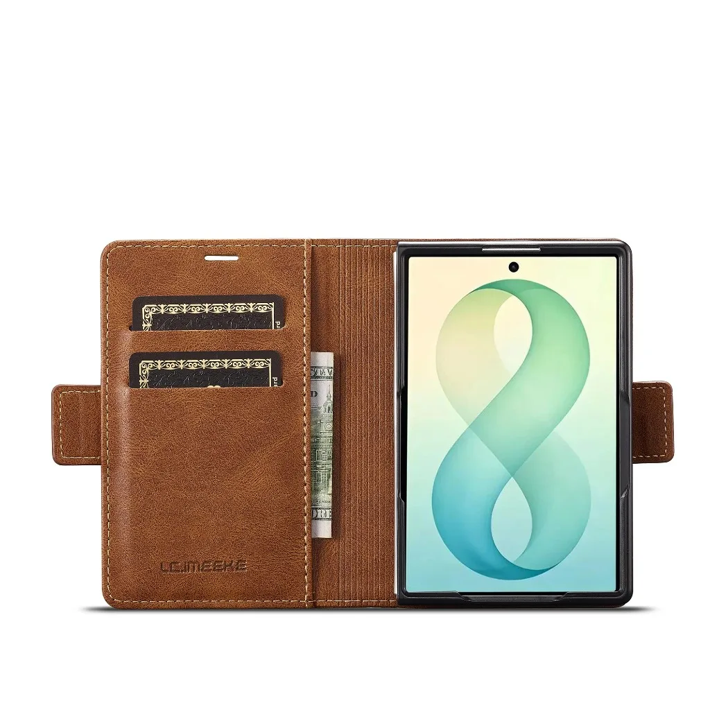 Étui portefeuille en cuir pour - Leather Wallet Card Holder Phone Cover avis et prix