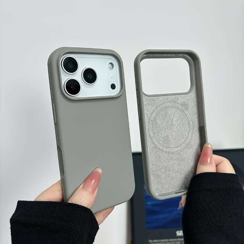 Coque de téléphone magnétique  - Liquid Silicone Magnetic Phone Case avis et prix