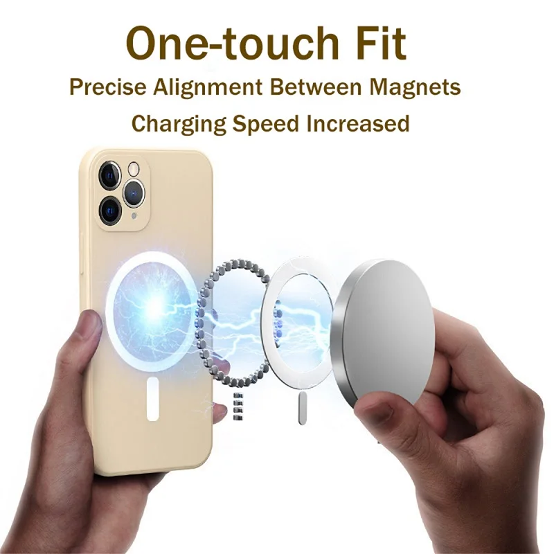Coque de téléphone magnétique  - Liquid Silicone Magnetic Phone Case avis et prix